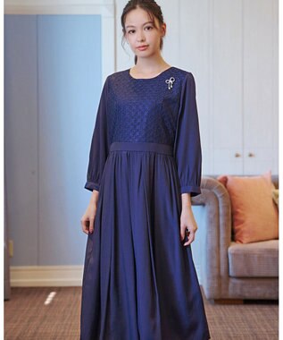 Tiaclasse 【安田美沙子さん着用】キュービックリボンモチーフブローチ シルバー