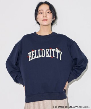 ANY 【ハローキティ×ANY】ロゴスウェット ネイビー