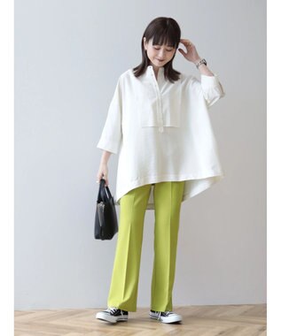 AMERICAN HOLIC 接触冷感バンドカラーチュニック Ivory