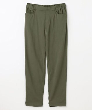 ANY L 【UVカット/ウエストゴム/ストレッチ】大人の７daysデイリーパンツ カーキ