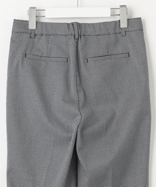 J.PRESS LADIES L 【洗える】シャークスキンハウンドトゥース テーパード パンツ ネイビー系3