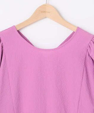 SHARE PARK LADIES ソフトタッチギャザーブラウス ピンク系