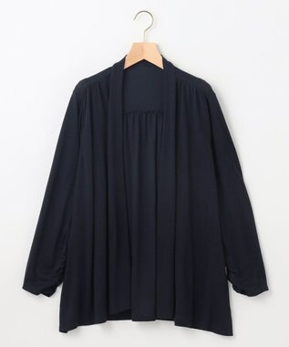 組曲 S 【WEB限定】ドレープジャージー カーディガン ネイビー系