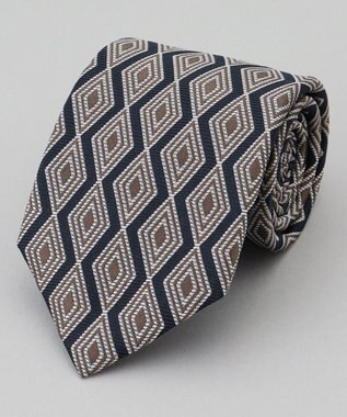 GOTAIRIKU GOTAIRIKU別注【日本製】シルク ネクタイ_ダイヤ柄 ネイビー系8