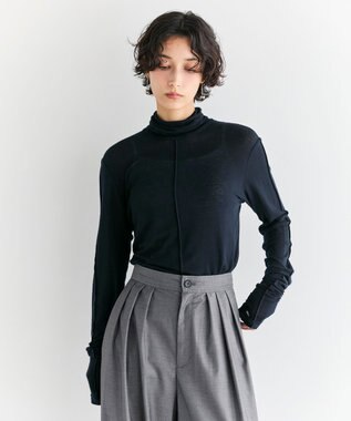 #Newans 【洗濯機可/しわになりにくい】ベリーワイドパンツ チャコール