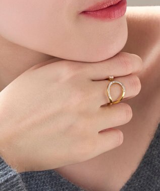 Phoebe 【金属アレルギー対応】カバービジューリング/サージカルステンレス ゴールド