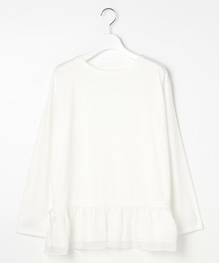 Feroux フリルぺプラム カットソー ホワイト系