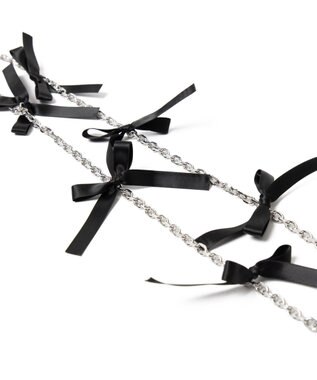 WEGO リボンチェーンストラップ ブラック