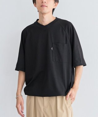 CRAFT STANDARD BOUTIQUE カノコドロストラグランＴシャツ Black