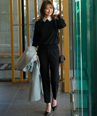 23区 【WEB&一部店舗限定】ビジューデザイン 2WAY ニット ブラック系