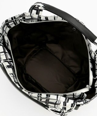 Y'SACCS 総柄プリントトートバッグ ブラック