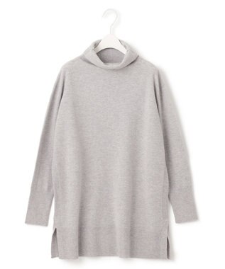 ICB 【洗える】ソフトウールハイゲージ ハイネックプルオーバー ライトグレー系