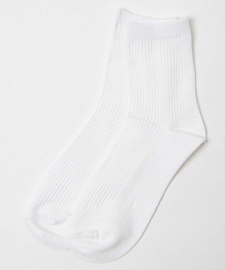 WEGO 無地リブソックス（丈14㎝） ホワイト