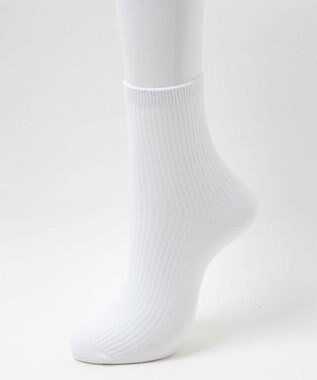 WEGO 無地リブソックス（丈14㎝） ホワイト