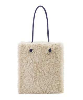 MOONBAT 【ファーバッグ 】トイプードル トートバッグ  フェイクファー ベージュ