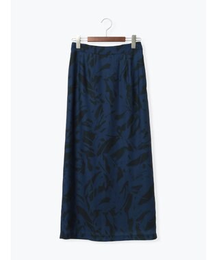 Te chichi 【2026年3月InRed掲載波瑠さん着用】ペイントパターンナロースカート ネイビー