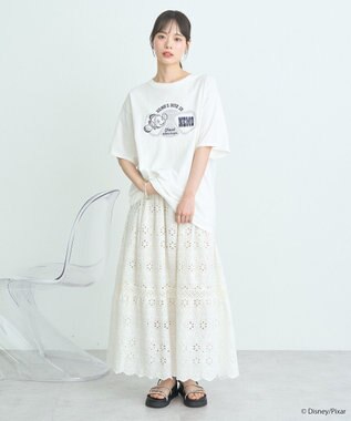 earth music&ecology Ｆｉｎｄｉｎｇ　Ｎｅｍｏ／シリコンプリントＴシャツ Off White