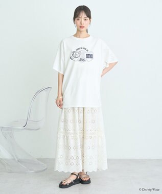 earth music&ecology Ｆｉｎｄｉｎｇ　Ｎｅｍｏ／シリコンプリントＴシャツ Off White