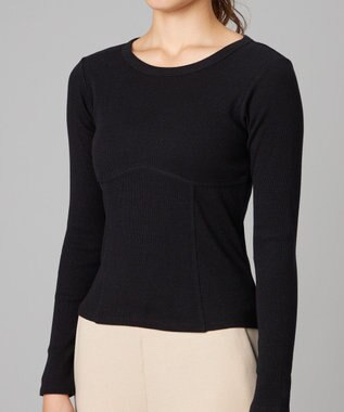 Chacott Chacott BALANCE ホリデーラメロングスリーブTシャツ ブラック