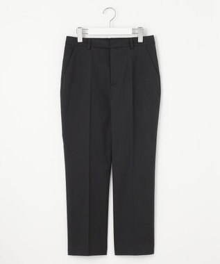 J.PRESS LADIES L 【セットアップ対応・洗える・撥水・防汚】コットンFITTYシャーク テーパード パンツ ブラック系