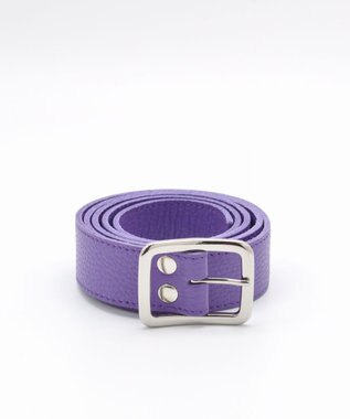 blancle シュリンクレザー 幅3cm 長さ110cm ベルト PURPLE