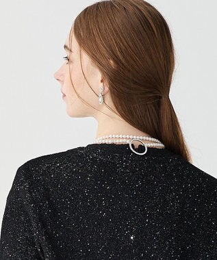 23区 【APPLAUDIR】2WAY クリッカー パールネックレス シルバー系