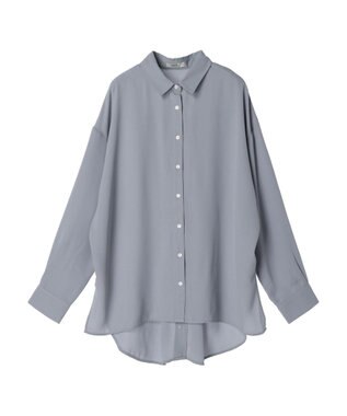 earth music&ecology バックボタンチュニック Sax