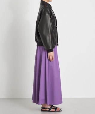 NAVE 【Nave】フェイクラムスキン ブルゾン ブラック系