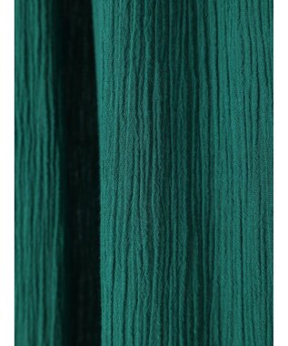 earth music&ecology ノースリーブギャザーワンピース Green