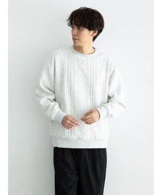 CRAFT STANDARD BOUTIQUE ケーブル柄カットプルオーバー2 Oatmeal