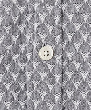 JOSEPH HOMME トライジャガードストレッチ　ウィングカラーシャツ ライトグレー系