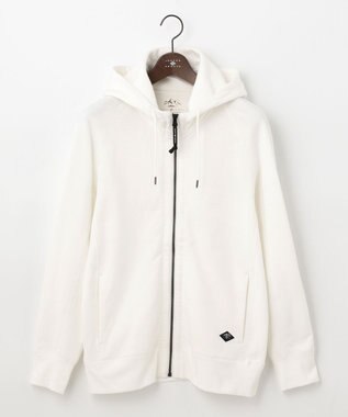 JOSEPH ABBOUD MOUNTAIN 【UNISEX】OGパイルエンブロイダイリー パーカー ホワイト系