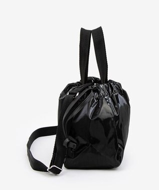 LeSportsac E/W CITY DRAWSTRING BAG??? /アップタウンブラックシャイン/ブラック アップタウンブラックシャイン/ブラック