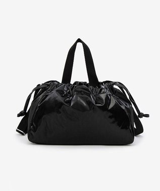 LeSportsac E/W CITY DRAWSTRING BAG??? /アップタウンブラックシャイン/ブラック アップタウンブラックシャイン/ブラック