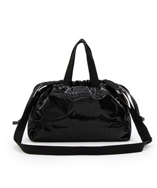 LeSportsac E/W CITY DRAWSTRING BAG??? /アップタウンブラックシャイン/ブラック アップタウンブラックシャイン/ブラック