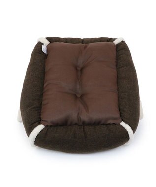 PET PARADISE ペットパラダイス 四角寝袋 遠赤外線 《チェック柄》 45×57cm ブラウン