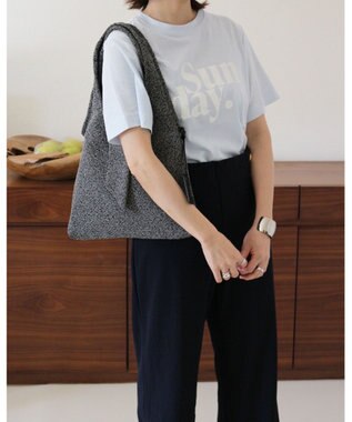 MORROW by thank DREW トートバッグSサイズ ブラック　ミックス