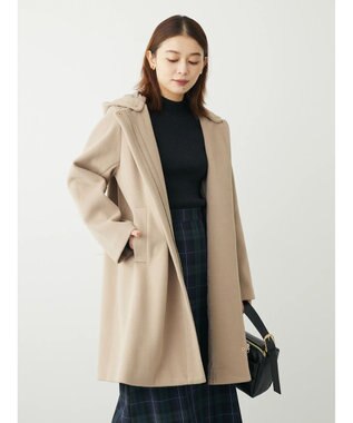 Green Parks ２ｗａｙフード取り外し比翼コート Beige