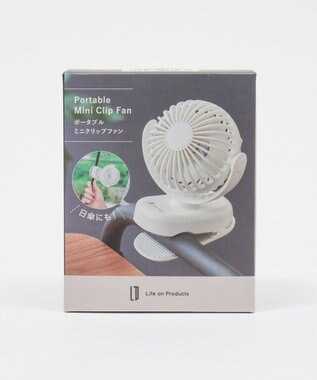 WEGO 【暑さ対策】ポータブルミニクリップファン ホワイト