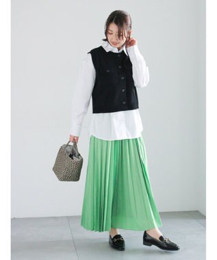 Te chichi ポケット付きニットベスト ブラック