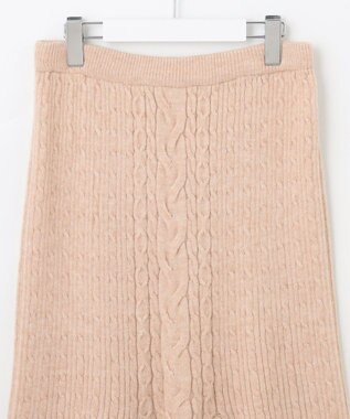 Feroux 【セットアイテム】ケーブルニット セットアップ ベージュ系