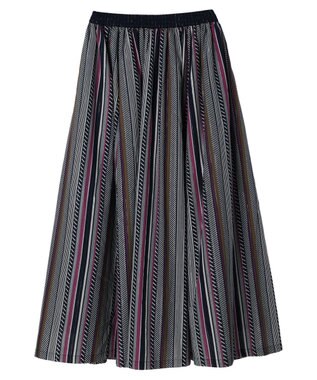 Green Parks ・ＥＬＥＮＣＡＲＥ　ＤＵＥ　マルチストライプスカート Pink