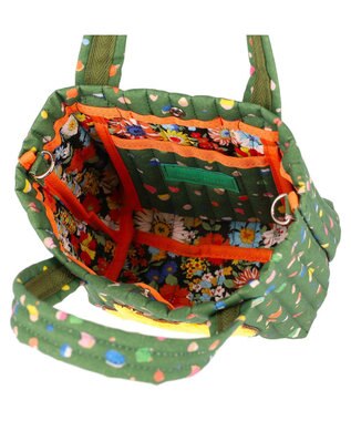 tsumori chisato CARRY きらネコてんてん ハンドバッグ 2way ショルダーバッグ グリーン