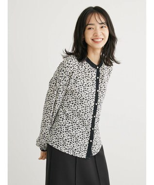 Green Parks ・ＥＬＥＮＣＡＲＥ　ＤＵＥコバナパイピングブラウス Off White