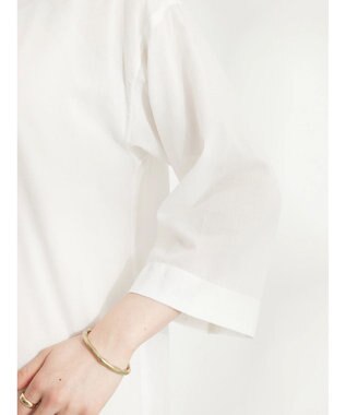 CRAFT STANDARD BOUTIQUE インド綿混レース使いワンピース Off White