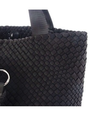 UNBILLION ポーチ付きネオプレーンメッシュビッグトートバッグ ブラック