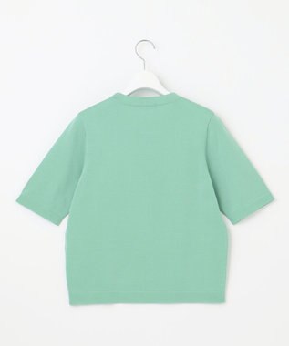 自由区 【アンサンブル対応・洗える】アセテートコットンプルオーバー ニット グラスグリーン