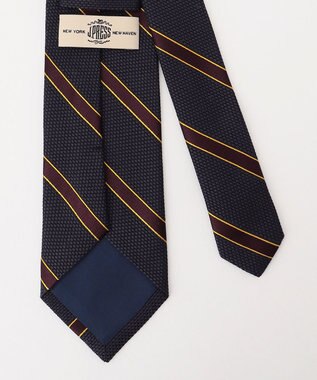J.PRESS MEN 【JAPANESE SILK FRESCO TIE COLLECTION】ストライプ ネクタイ ネイビー系1