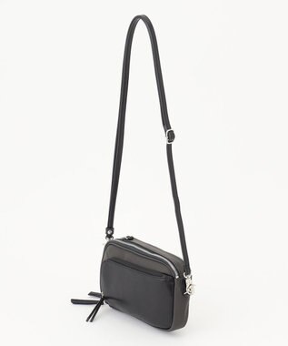 Y'SACCS ナイロン×リサイクルレザー　コンビマルチポシェット グレー