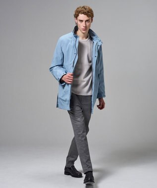 JOSEPH HOMME 新素材【高機能素材/ライナードッキング対応】トラセアナイロンタッサー　モッズコート スカイブルー系